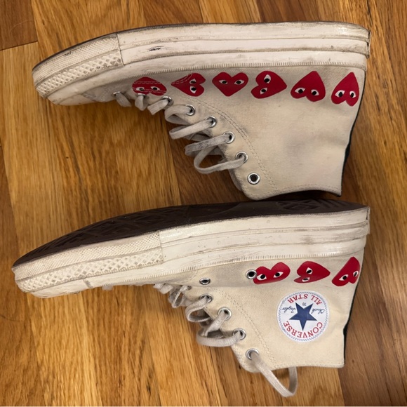 Converse All Star High-Tops with Red Heart Accents main image 5